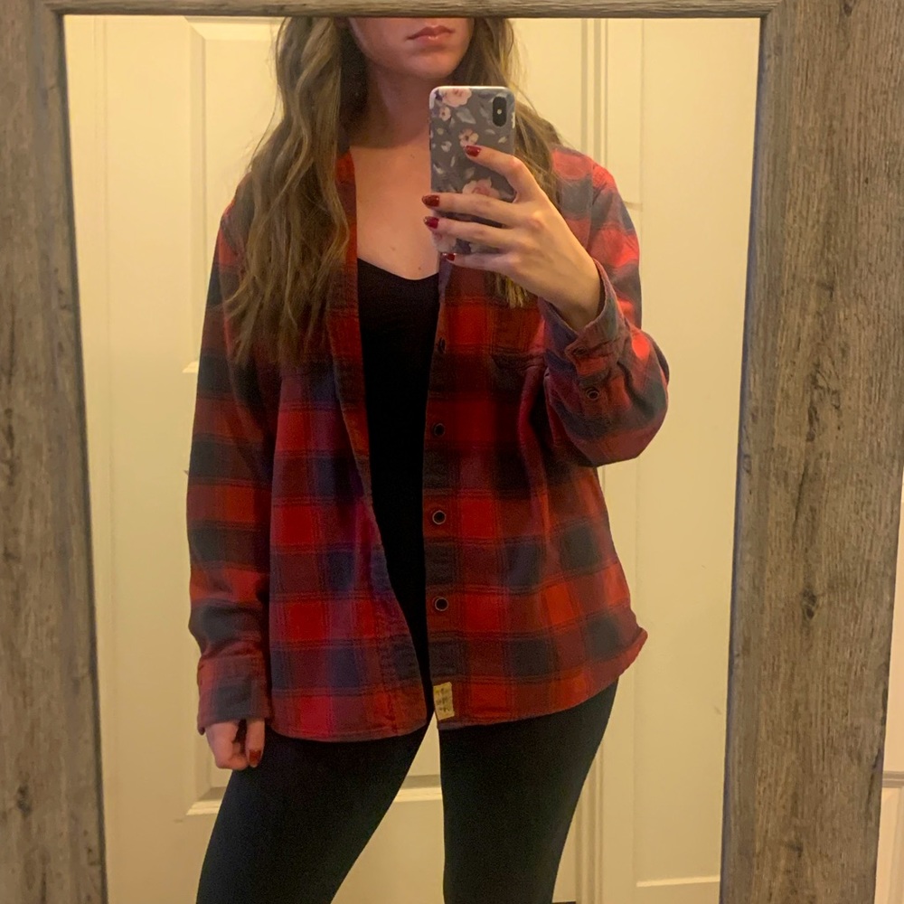 Jachs Mens Recycled Flannel Shirt
